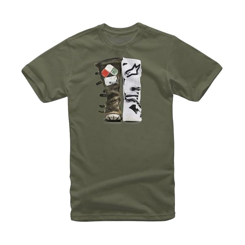 Tee-shirt Alpinestars Roots military vert- S