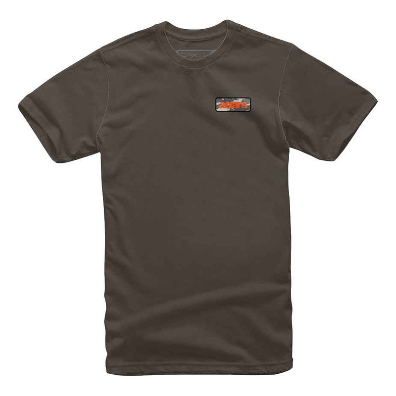 Tee-shirt Alpinestars Salutation marron- S