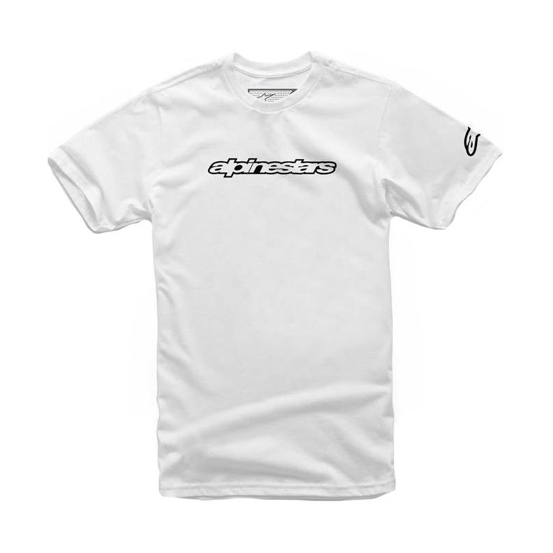 Tee-shirt Alpinestars Wordmark blanc/noir- S