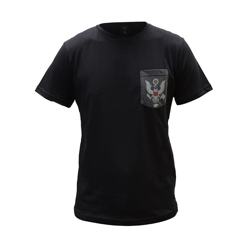 Tee-shirt Bud Racing Patriot Pocket noir/gris