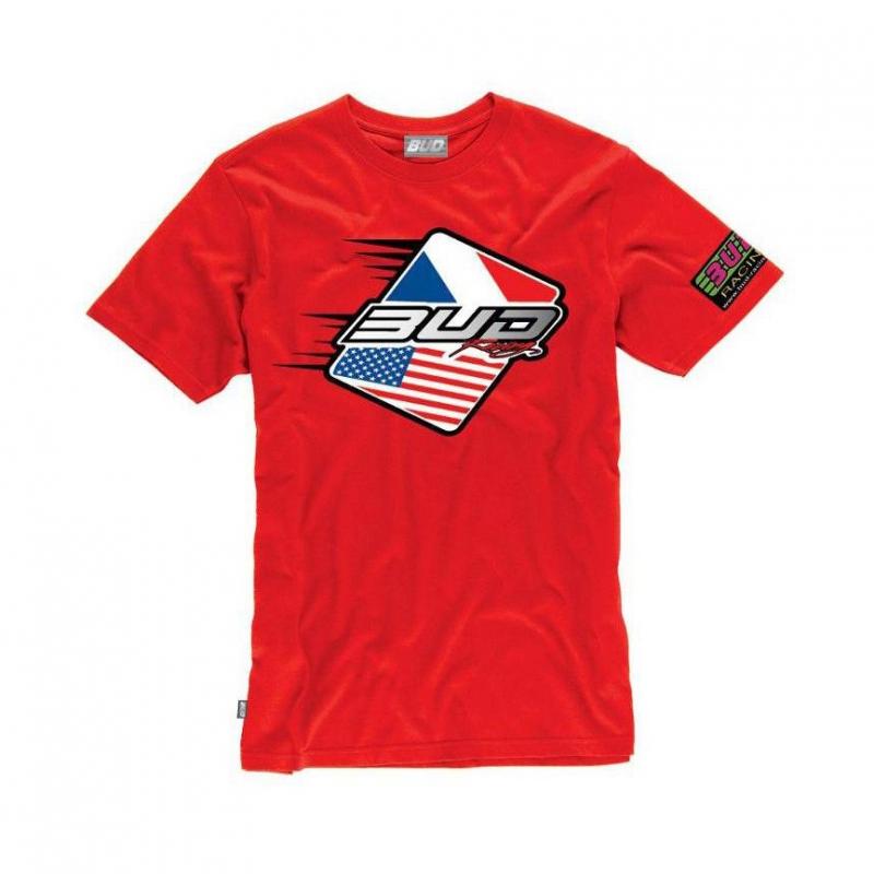 Tee-shirt Bud Racing Patriot rouge- S