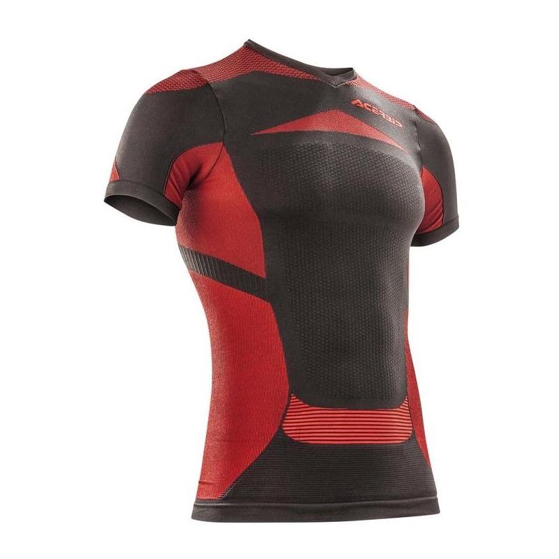 Tee-shirt de protection Acerbis X-Body Summer SS noir/rouge