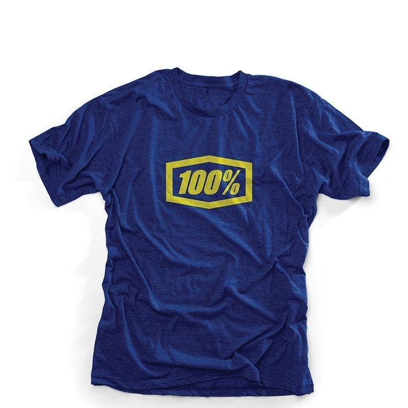 Tee shirt enfant 100% Ride bleu marine- S