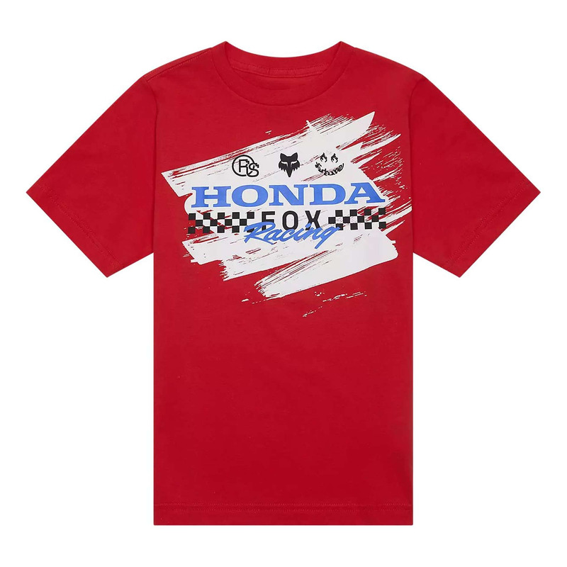 Tee-Shirt enfant Fox Racing Youth Fox X Honda red-