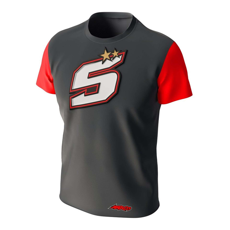 Tee-Shirt enfant Ixon Johann Zarco 2024 Kid anthracite/rouge- 8 ans