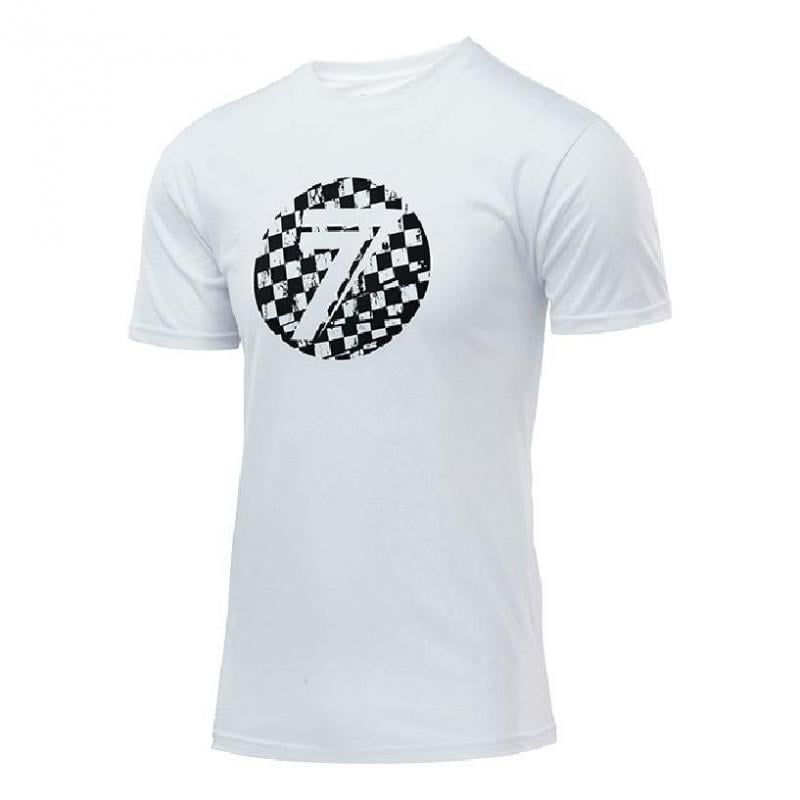 Tee-shirt enfant Seven Dot white/checkmate- S
