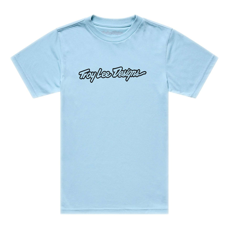 Tee-Shirt enfant Troy Lee Designs Signature dawn blue