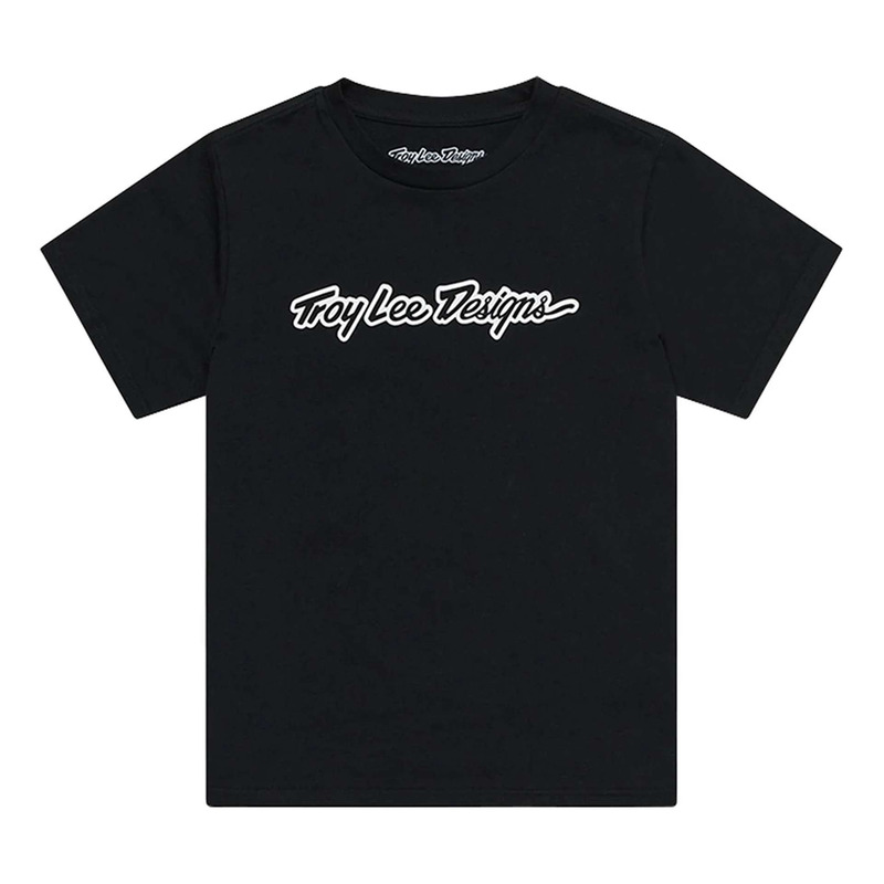 Tee-Shirt enfant Troy Lee Designs Signature noir
