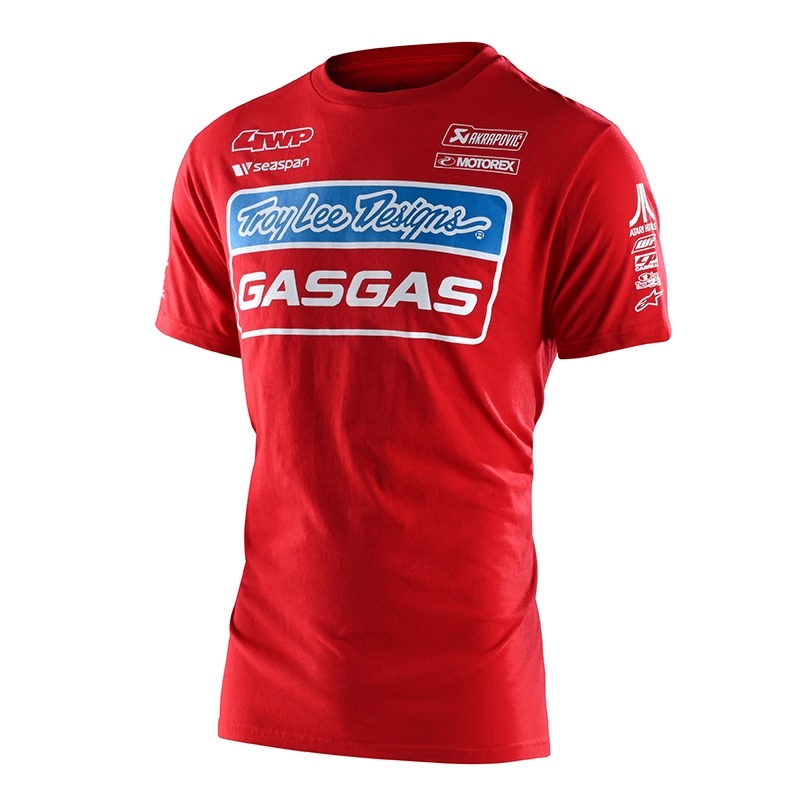 Tee-shirt enfant Troy Lee Designs Team Gas Gas rouge- S