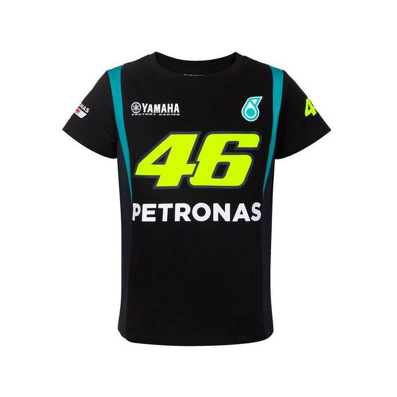 Tee-shirt enfant VR46 Petronas noir