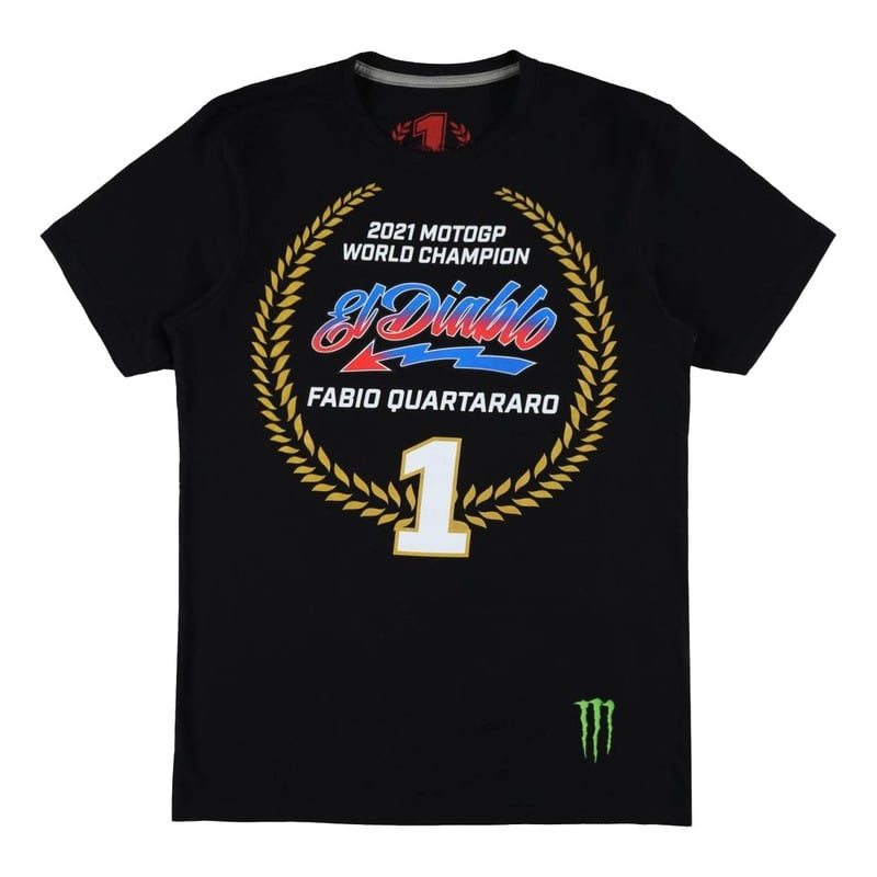 Tee-shirt Fabio Quartararo 20 Champion noir
