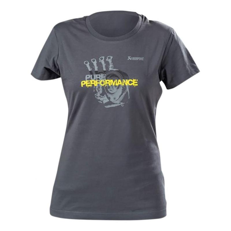 Tee-Shirt femme Akrapovic Pure Performance gris- S