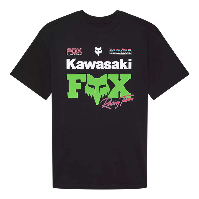 Tee-Shirt femme Fox Racing W Fox X Kawasaki black