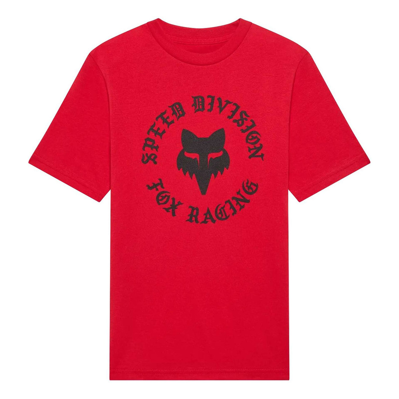 Tee-shirt Fox Racing enfant Badge SS Medium Red- YS