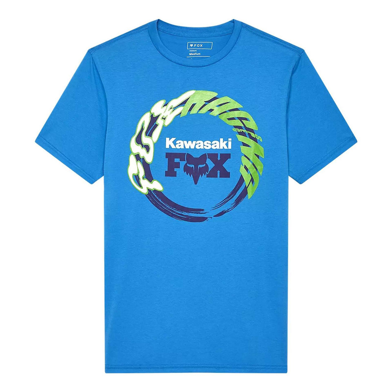 Tee-Shirt Fox Racing Kawasaki true blue