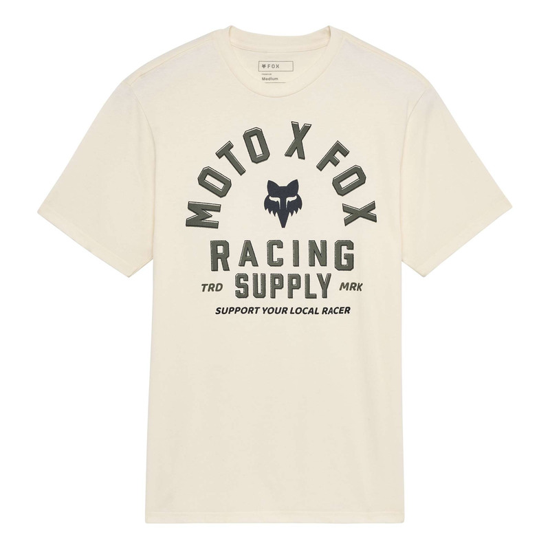 Tee-Shirt Fox Racing Local Racer off white- 2X