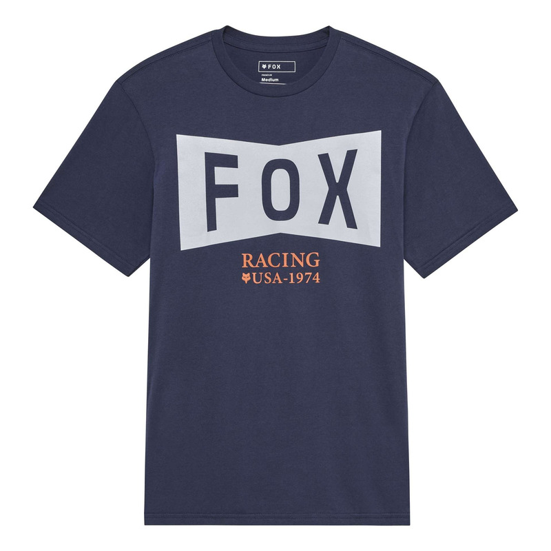 Tee-Shirt Fox Racing Typeface midnight- 2X
