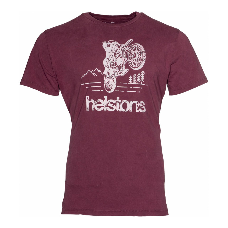 Tee-shirt Helstons Forest bordeaux/noir