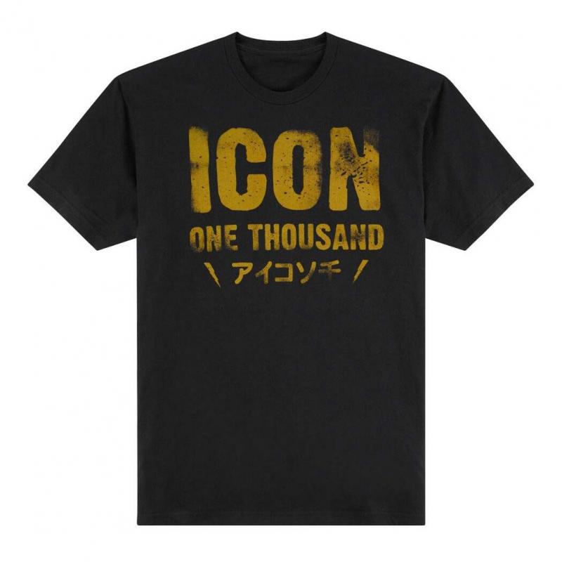 Tee-shirt Icon Statement noir/jaune- S