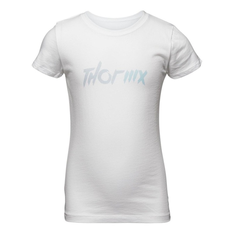 Tee-shirt jeune fille Thor MX blanc- XS