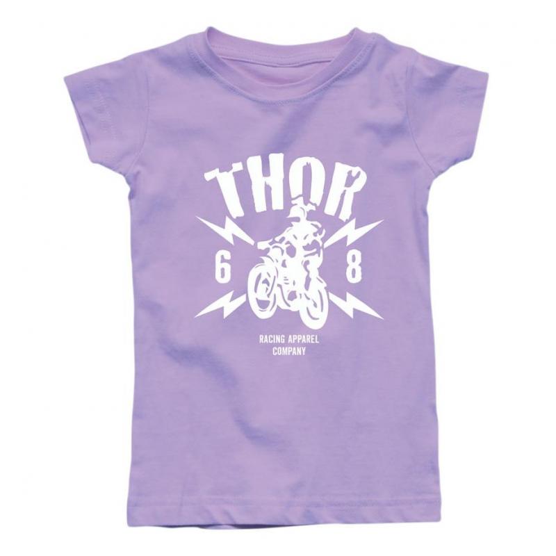 Tee-shirt junior Thor lightning violet (fille)- 2 ans