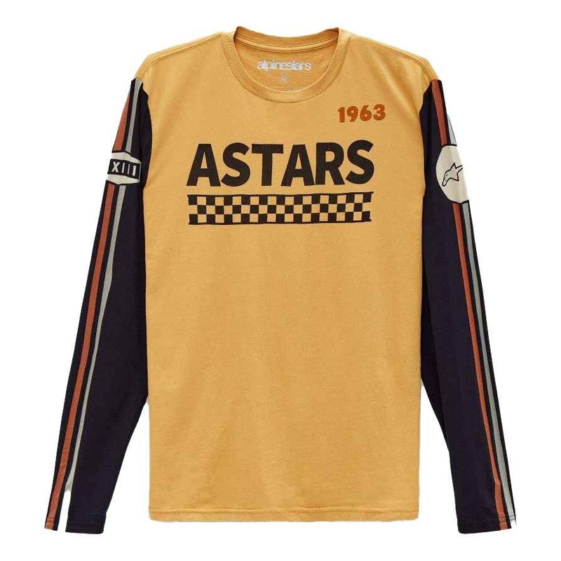 Tee-shirt manches longues Alpinestars Stadium LS gold- S