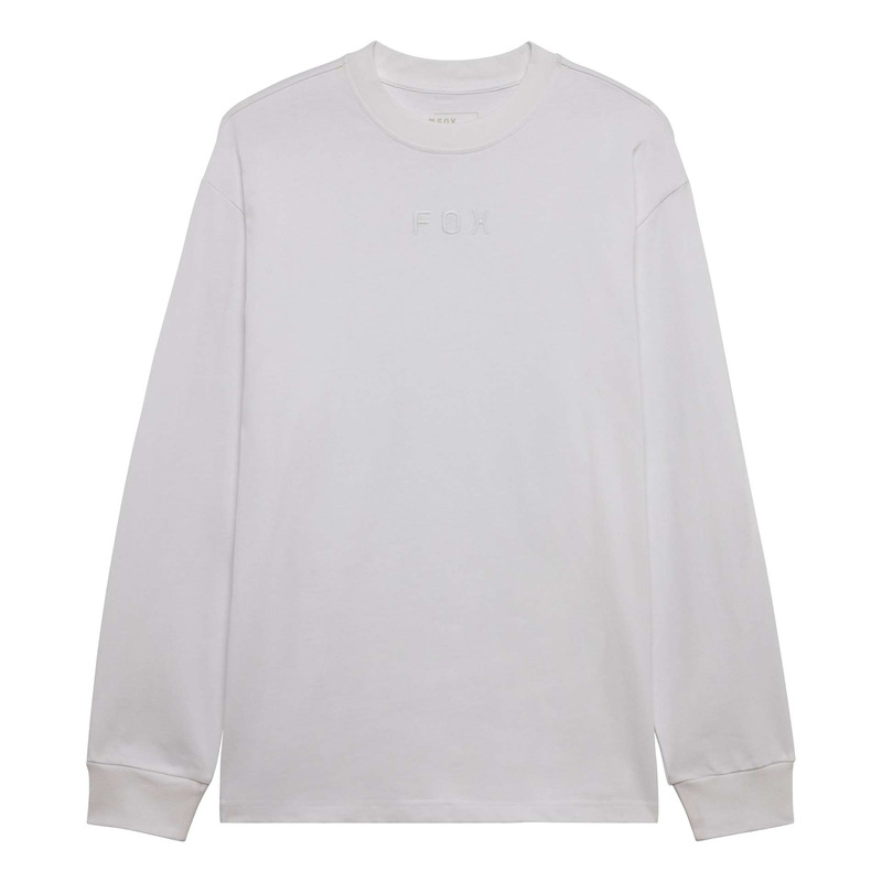 Tee-Shirt manches longues Fox Racing Wordmark Oversized optic white- X