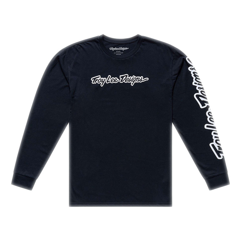 Tee-Shirt manches longues Troy Lee Designs Signature noir