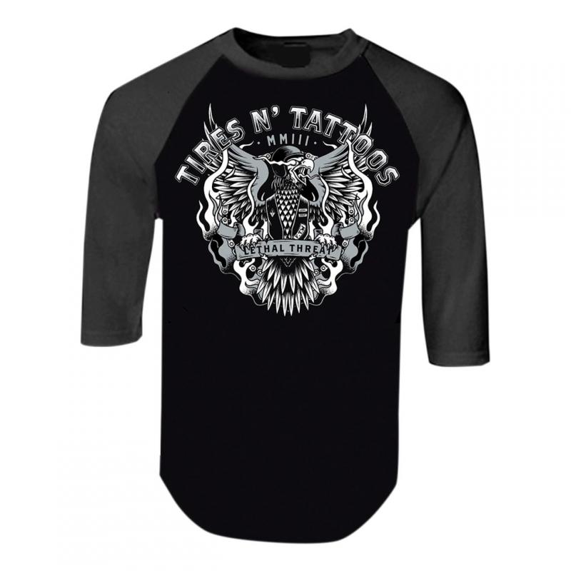 Tee-shirt manches mi-longues Lethal Threat Tires N Tatoo gris/noir- S