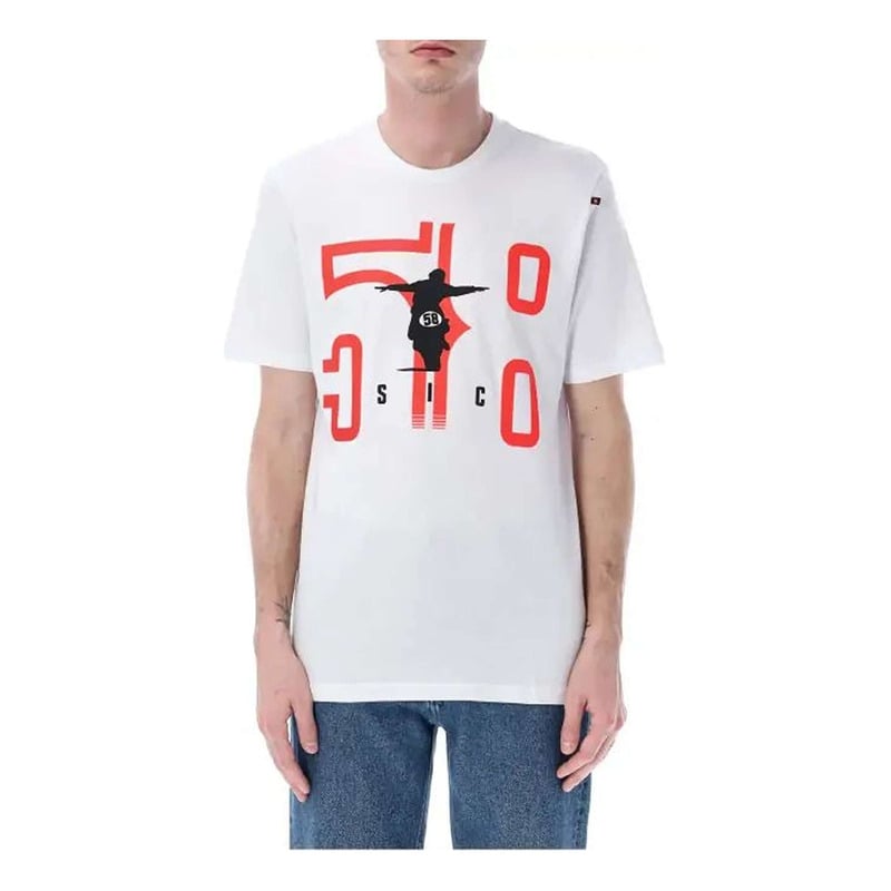 Tee-shirt Marco Simoncelli 58 blanc 2023
