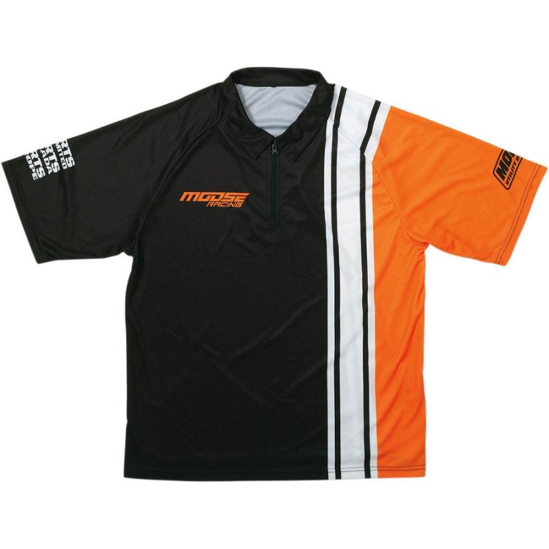 Tee-shirt Moose Racing noir/orange/blanc- S