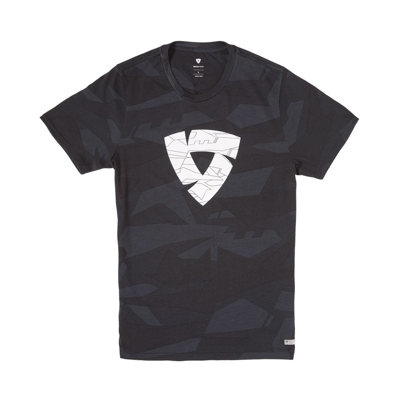 Tee-shirt Rev'it Chester camouflage noir/gris- XL