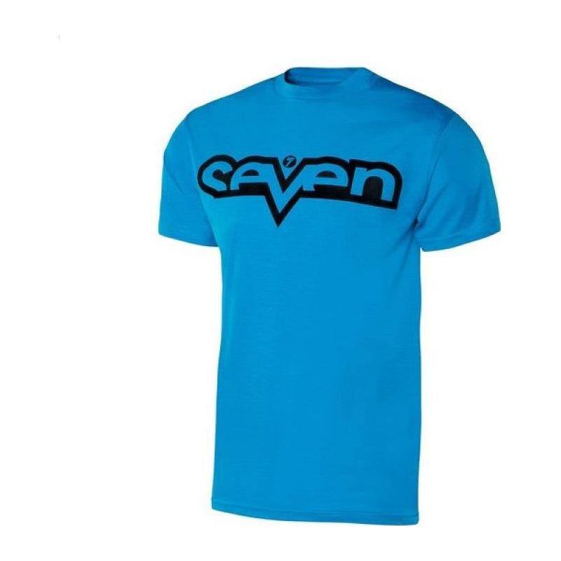 Tee-shirt Seven Brand cyan/noir- XL