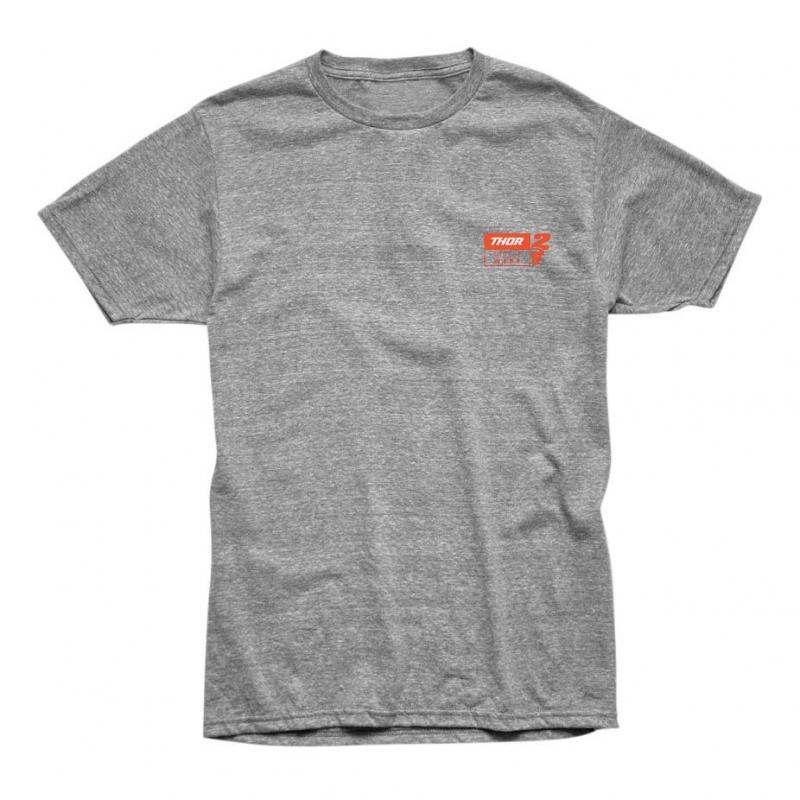 Tee-shirt Thor Cooper Webb 2 gris chiné/orange- S