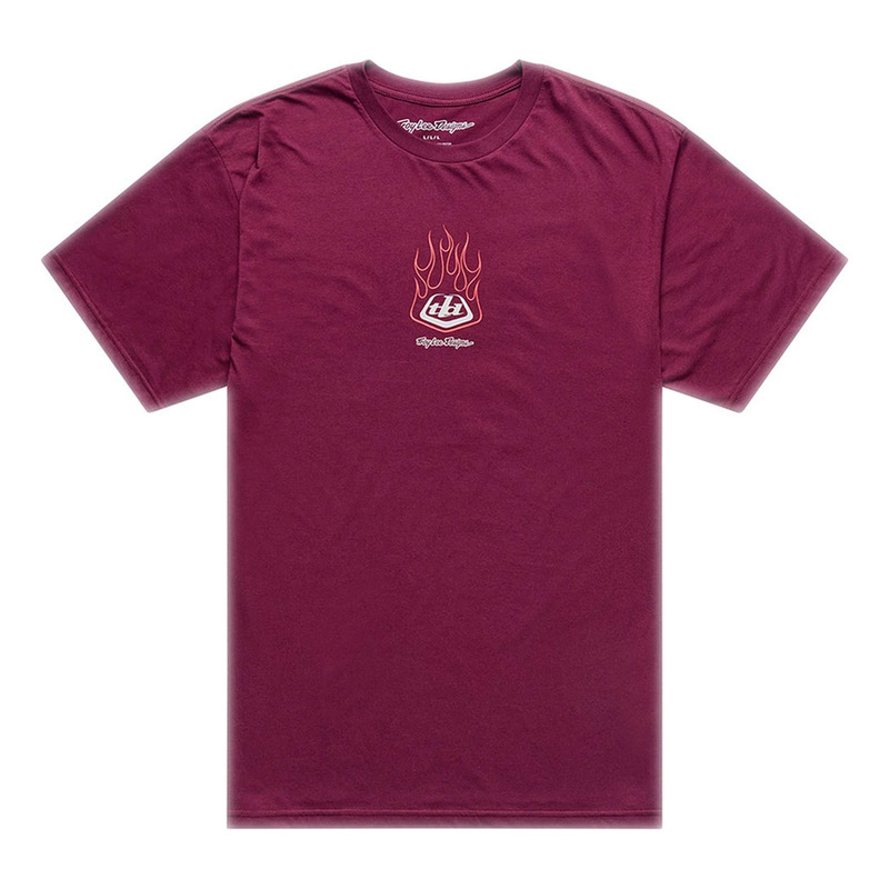 Tee-Shirt Troy Lee Designs Flame 2 sangria