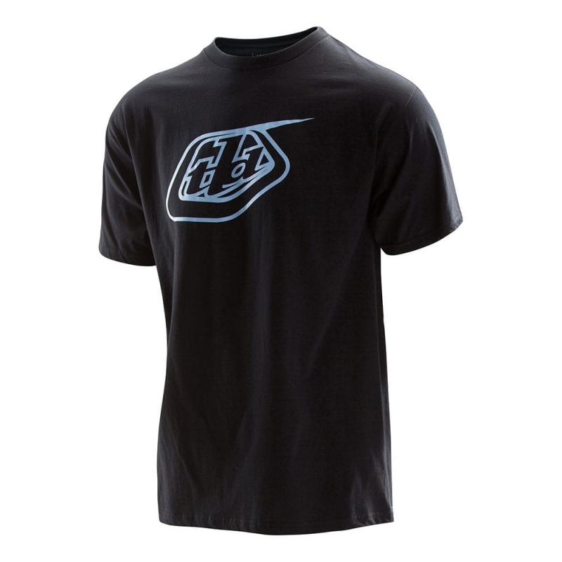 Tee-Shirt Troy Lee Designs Logo noir/bleu- L