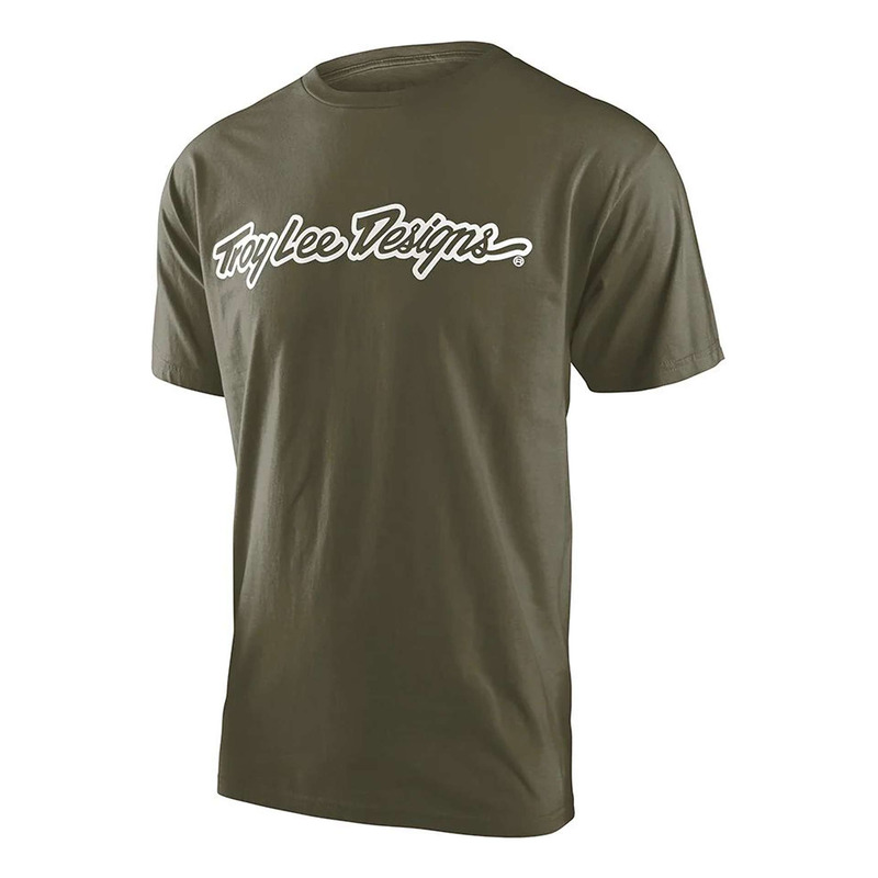 Tee-Shirt Troy Lee Designs Signature military green