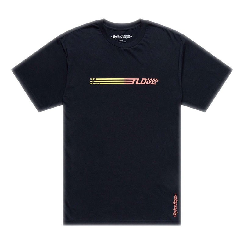Tee-Shirt Troy Lee Designs Stripes noir/blanc