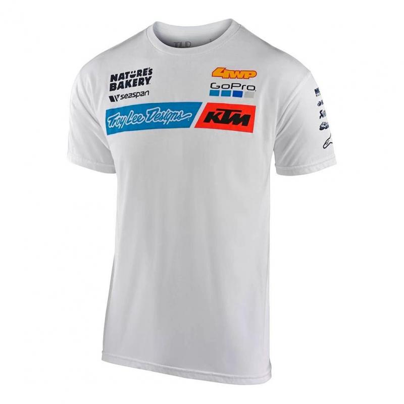 Tee-shirt Troy Lee Designs Team KTM blanc- S
