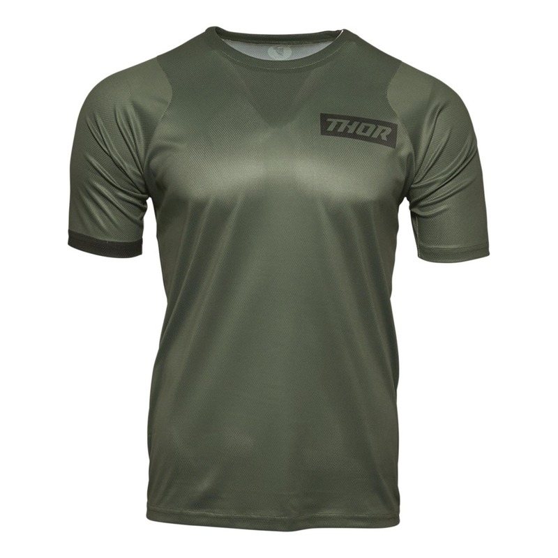 Tee-shirt vélo Thor Assist MTB SS army vert- XS