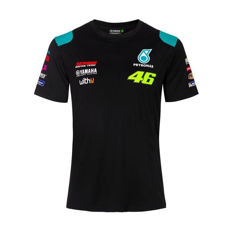 Tee-shirt VR46 Petronas Réplique noir- S