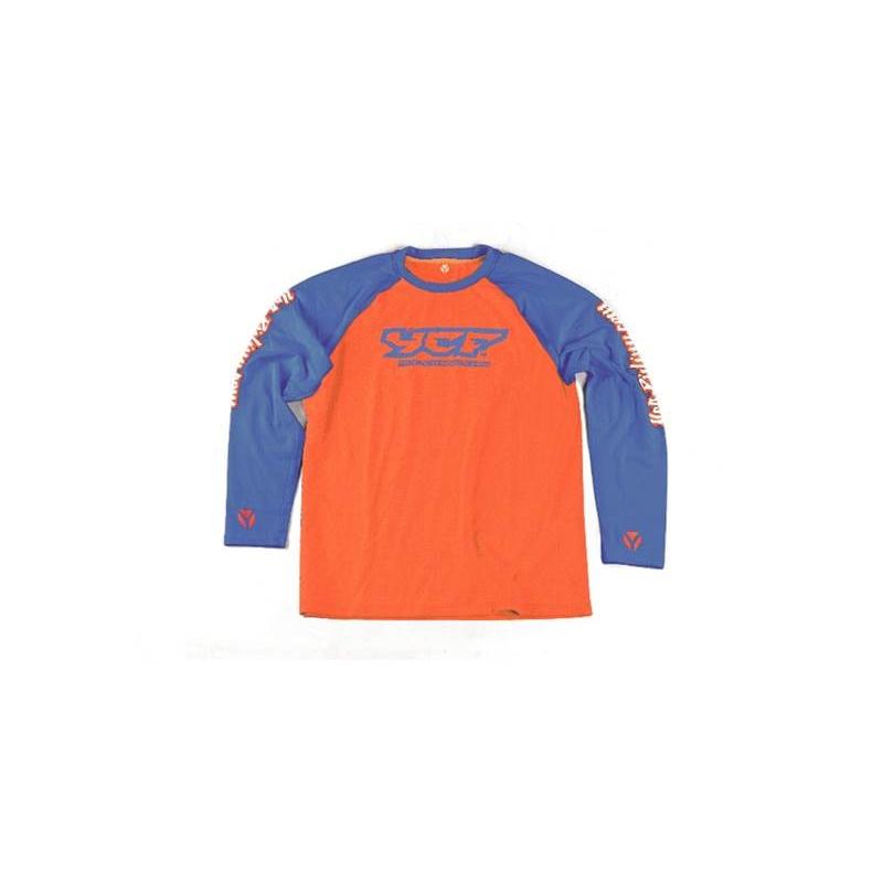 Tee-shirt YCF manches longues orange/noir