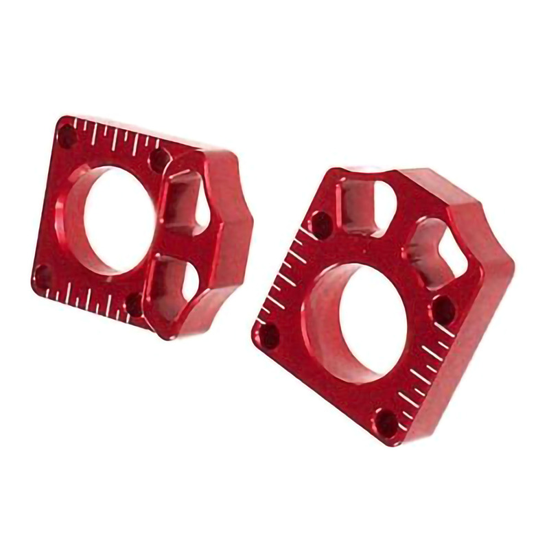 Tendeurs de Chaîne BUD RACING Aluminium Anodisé Rouge pour Husqvarna 125cc à 450cc 09-13