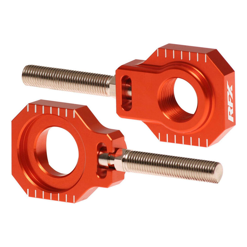 Tendeurs de Chaîne RFX Pro en Aluminium Anodisé Orange pour KTM 50 S