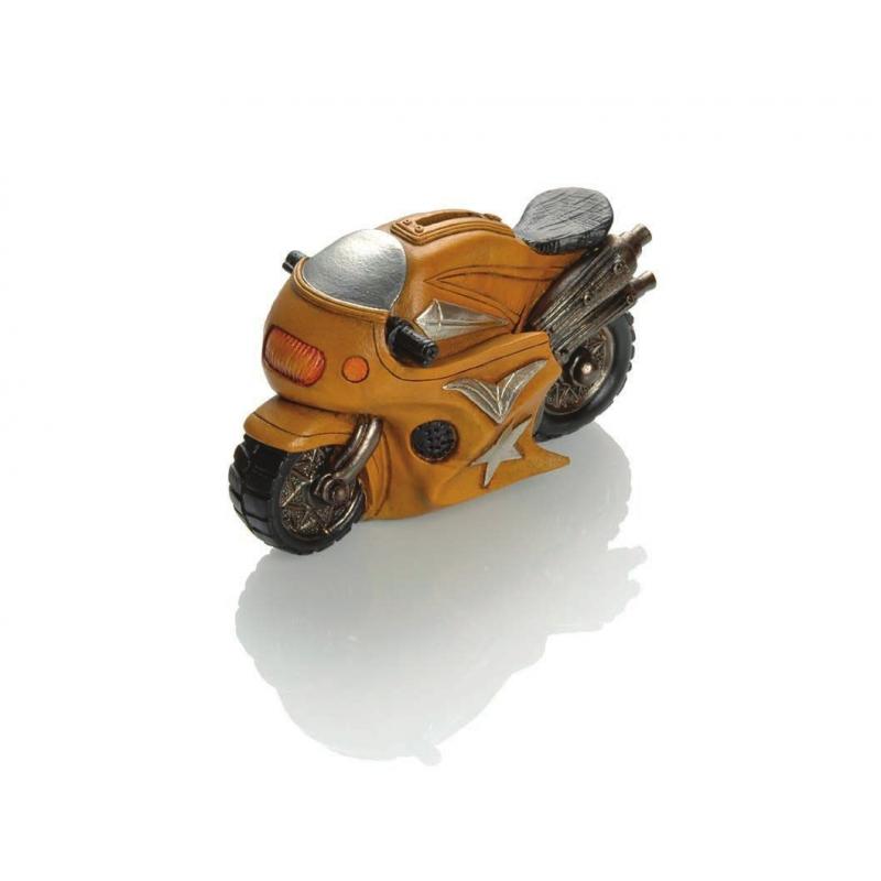 Tirelire Booster Motorbike 19cm vert