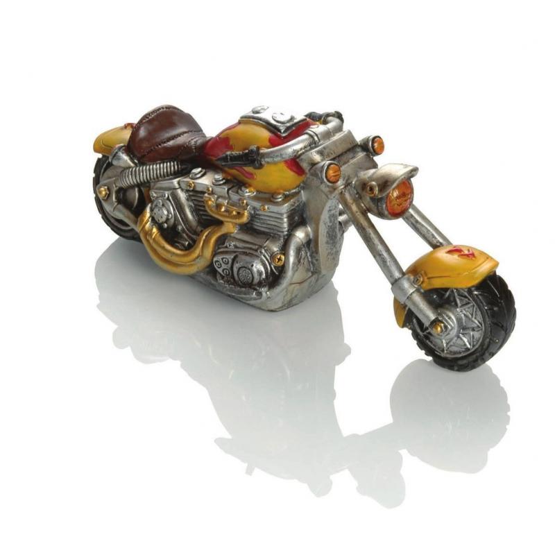 Tirelire Booster Motorbike 25cm jaune