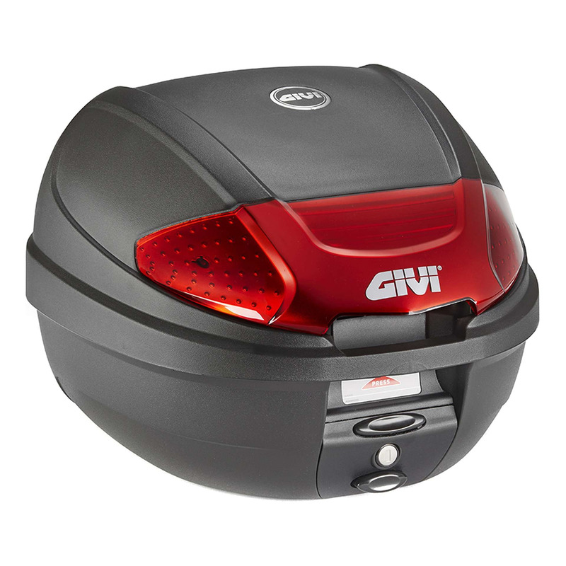 Top case Givi Monolock® E300N2B 30 L noir satiné/catadioptres fumé