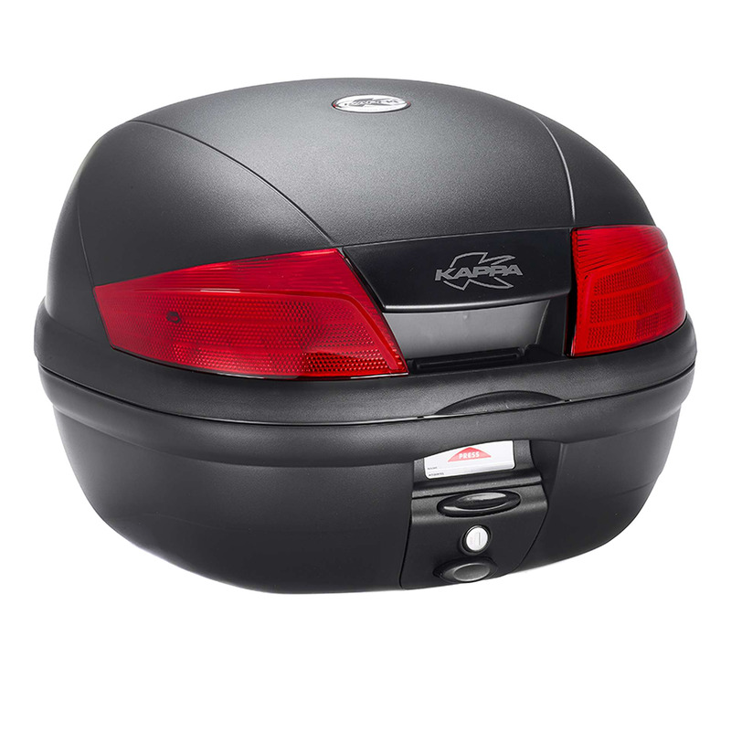 Top case Kappa Monolock K400N2 40L noir catadioptre rouge
