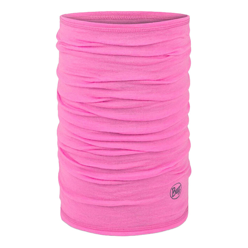 Tour de cou Buff Merino Lightweight Solid fluo fuschia