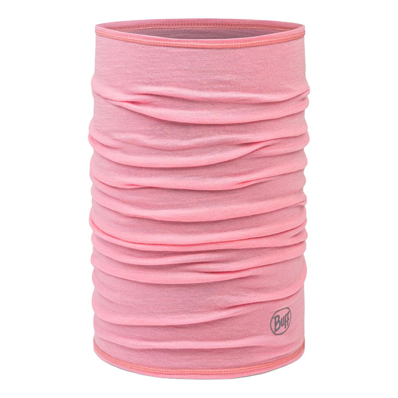 Tour de cou Buff Merino Lightweight Solid rose pink